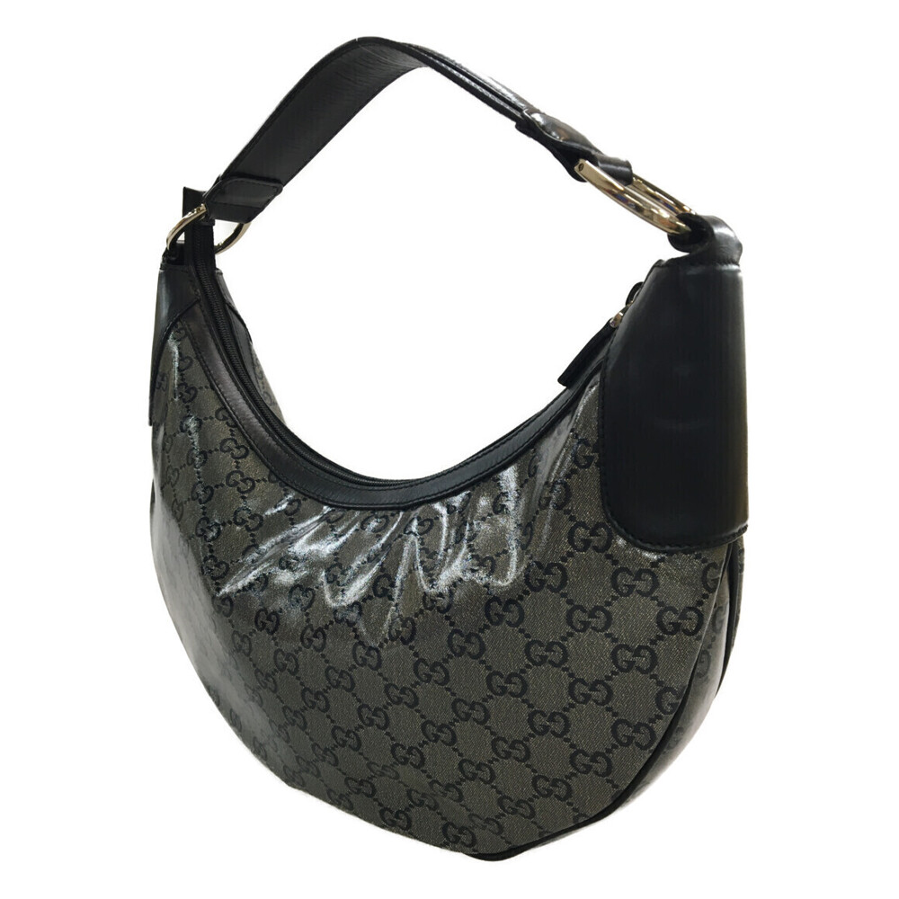 Gucci GG Crystal Half Moon Hobo bag Black - Picture 2 of 6